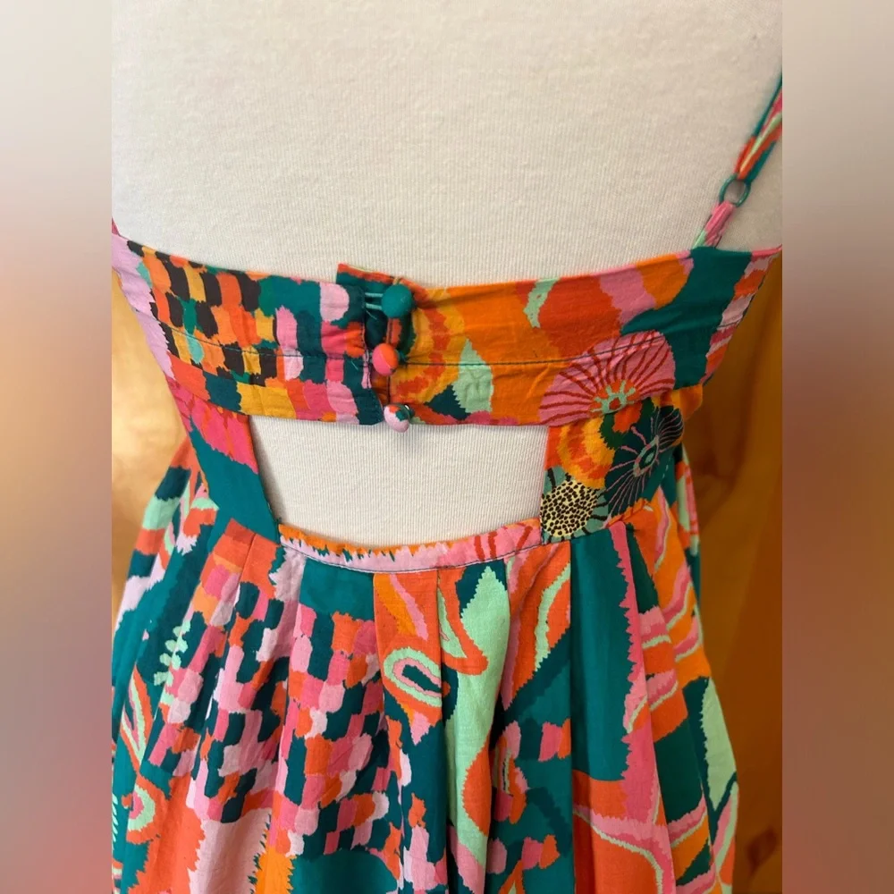 Farm Rio for Anthropologie floral cotton maxi dress new with tags - Picture 4 of 8